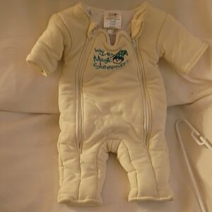 Baby Merlin's Magic Sleepsuit - Cream